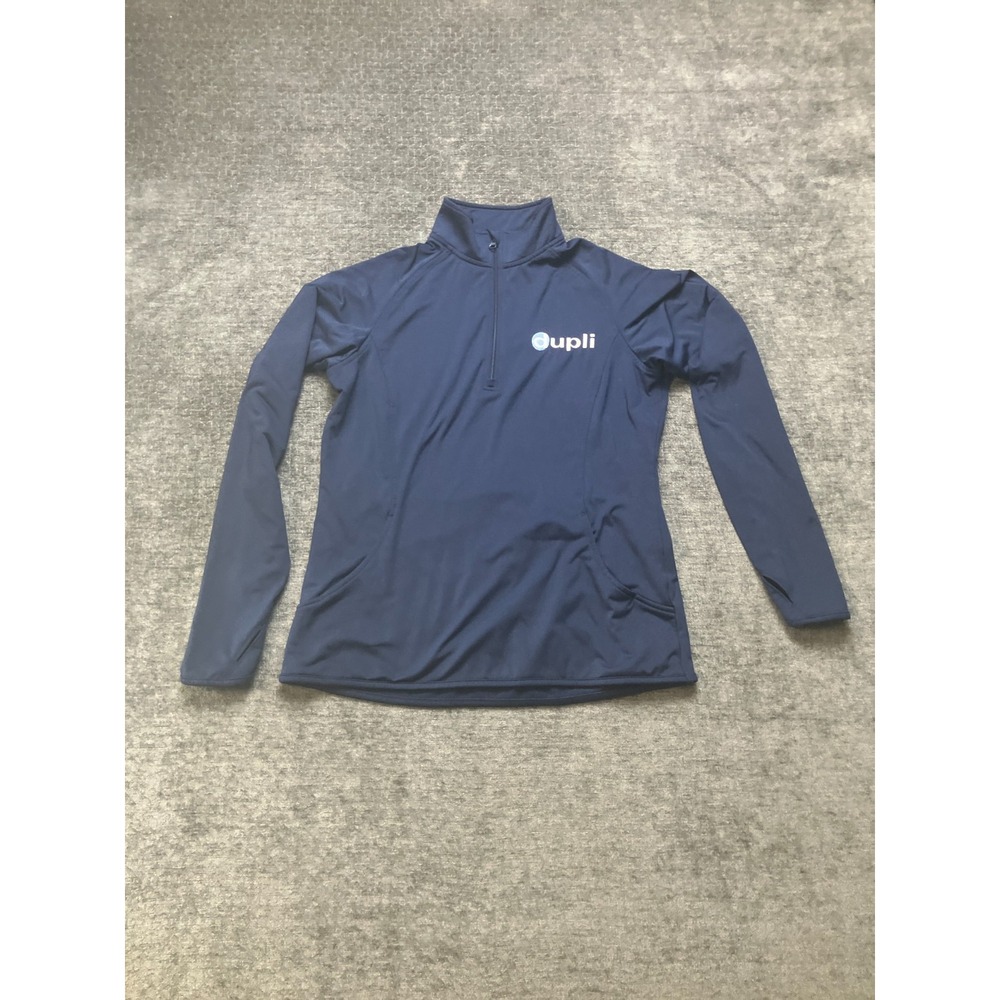 Sport-Tek Quarter-Zip Pullover Womens Small Navy Blue Dupli Embroidered Athletic
